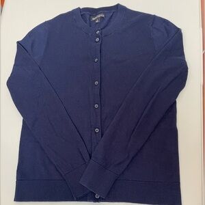 J.Crew Mercantile Navy Blue Lightweight Cardigan Sweater Classic Preppy Layer